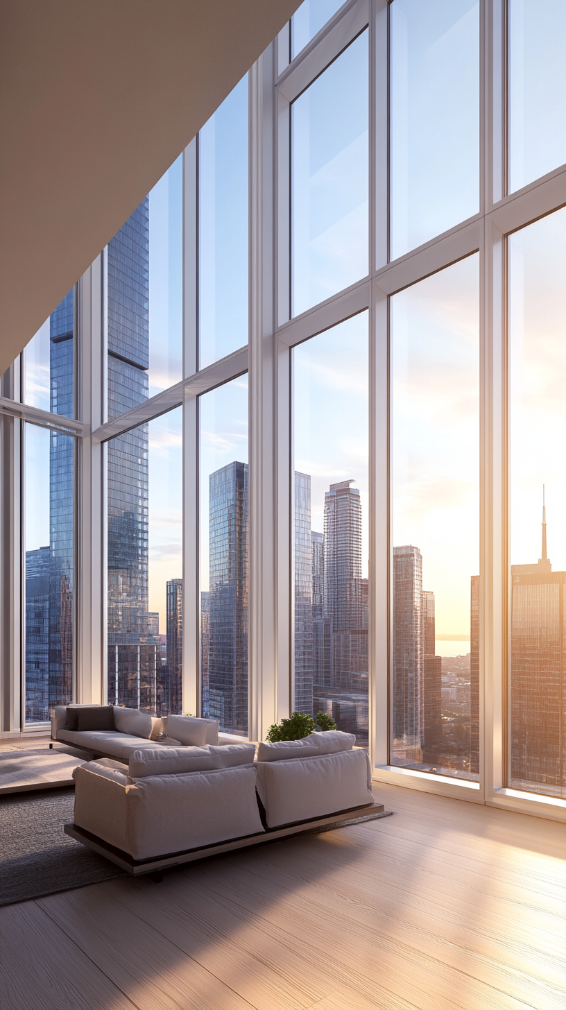 High-Rise Apartments with Panoramic Views of the Cityscape